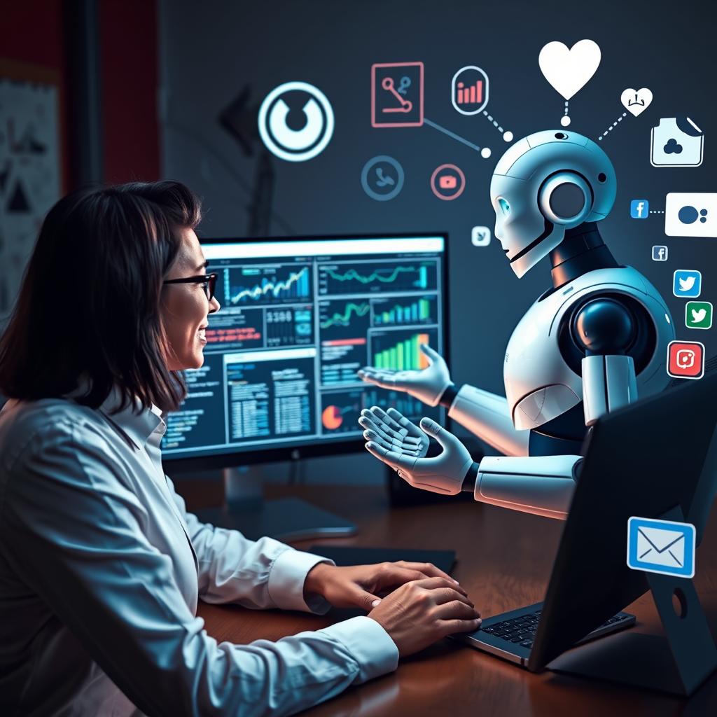 imagen de ciberseguridad inteligencia artificial marketing digital automatización38