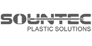 Logo de Sountec Plastic Solutions, especialistas en soluciones plásticas innovadoras y sostenibles.