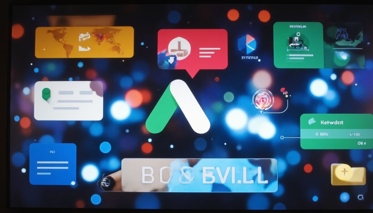 Interfaz digital colorida con íconos y gráficos, representando información interactiva en un entorno tecnológico avanzado.