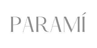 Logotipo con la palabra PARAMÍ en letras elegantes y color gris sobre un fondo blanco.